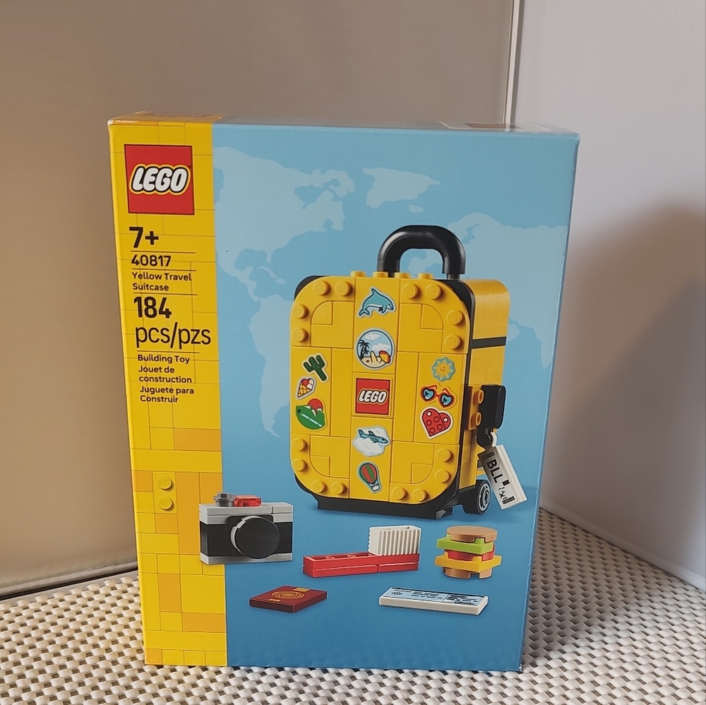 Lego 40817 Yellow Travel Suitcase Building Toy Set NWT